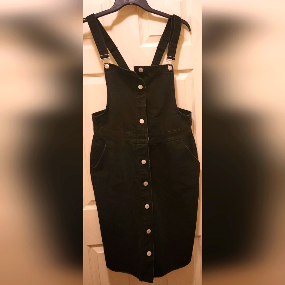 Denim & Co. Black Button-Front Dress